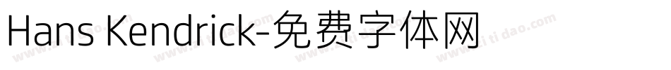Hans Kendrick字体转换